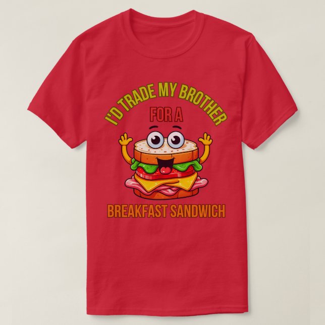 T-shirt Petit-déjeuner Sandwich 3 (Design devant)