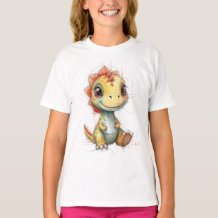 T-shirt petit dinosaure mignon