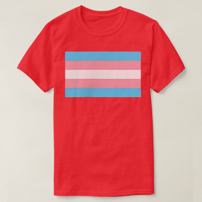 T-shirt Petit drapeau Subtil Trans Pride Droits transgenre (Design devant)