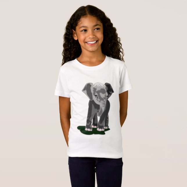 T-shirt petit éléphant enfant (Devant entier)