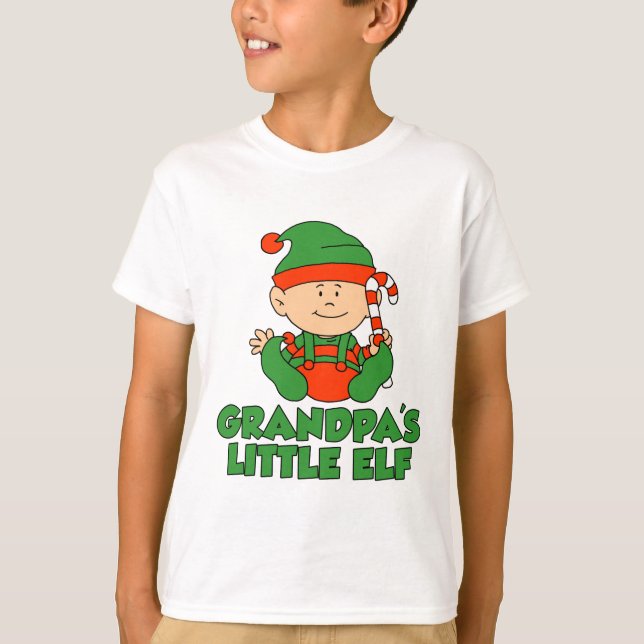 T-shirt Petit Elfe de grand-père (Devant)