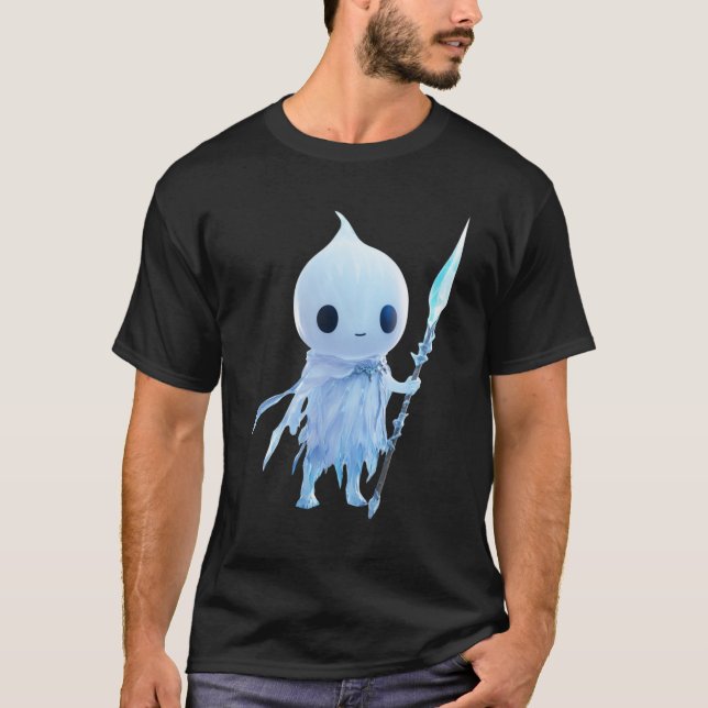 T-shirt ❄️ Petit Fantôme de Glace - Illustration Kawaii (Devant)