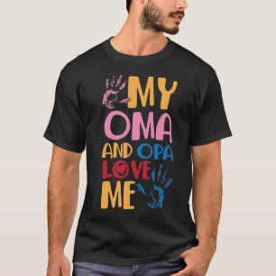 T-shirt Petit-fils allemand Oma et Opa Love Me