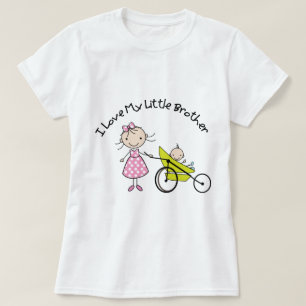 T-shirt petit frère de bébé de grande soeur