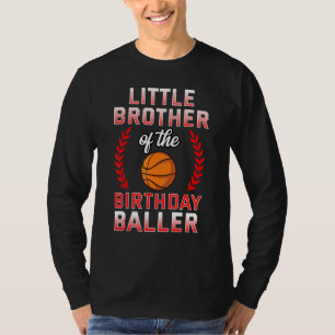 T-shirt Petit Frère De L'Anniversaire De Basket-Ball Anniv