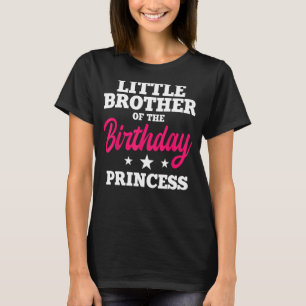 T-shirt Petit frère de l'Anniversaire de la Princess Party
