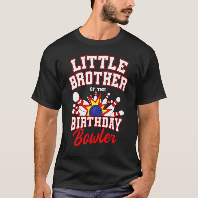 T-shirt Petit Frère Du Bowler Anniversaire Bowling (Devant)