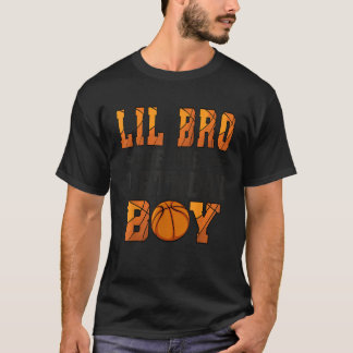 T-shirt Petit frère du garçon d'anniversaire Frère de bask