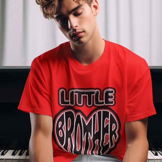 T-shirt Petit Frère, Frère plus jeune Homme Graphiste Coeu (Créateur téléchargé)