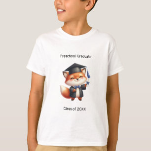 T-shirt Petit-garçon de maternelle Diplômé mignonne Fox Gr