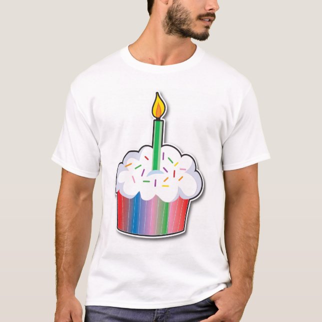 T-shirt Petit gâteau d'anniversaire (Devant)