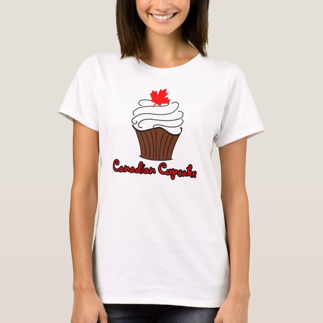T-shirt Petit gâteau de Canadienne de dames (Devant)