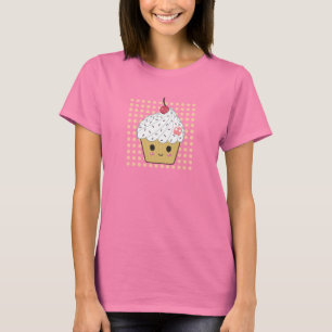 T-shirt Petit gâteau de Kawaii en pois