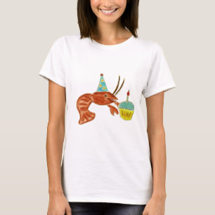 T-shirt Petit gâteau d'écrevisses d'anniversaire