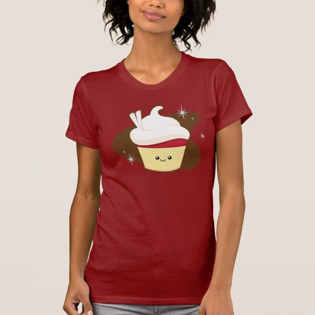 T-shirt Petit gâteau rouge de velours (Devant)