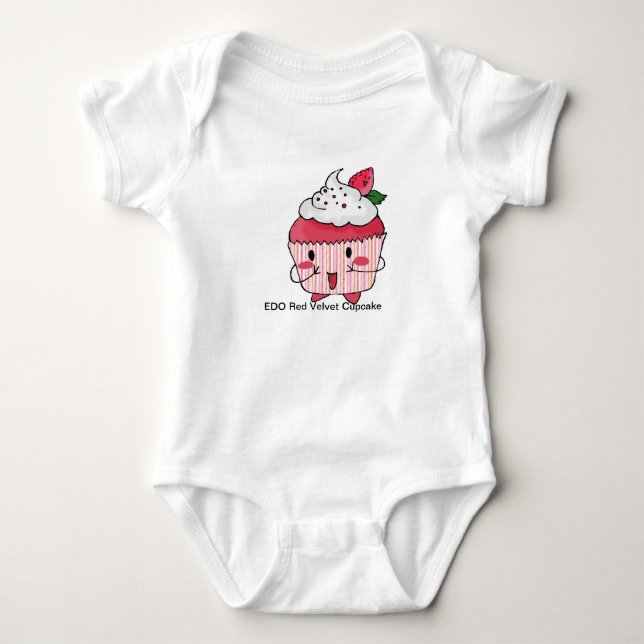 T-shirt Petit gâteau rouge de velours d'EDO (Devant)