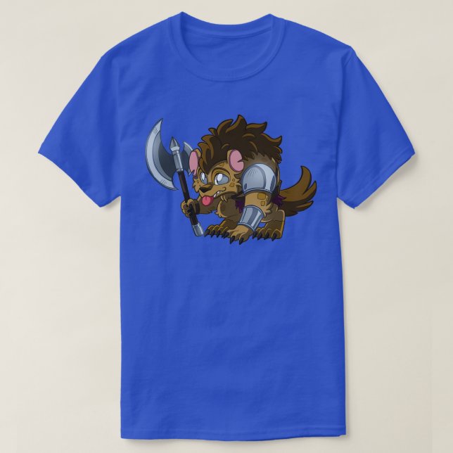 T-shirt Petit Guerrier Gnoll mignonne DampD Aventures (Design devant)