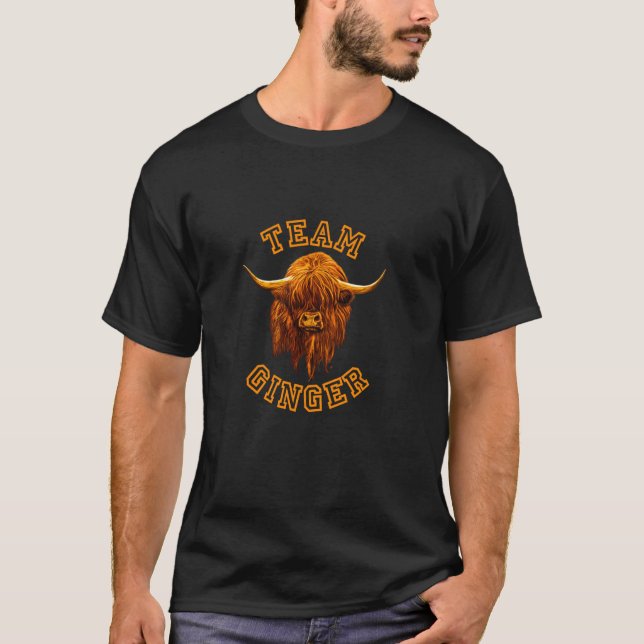 T-shirt Petit Hamish Équipe de Vache Écossaise des Highlan (Devant)