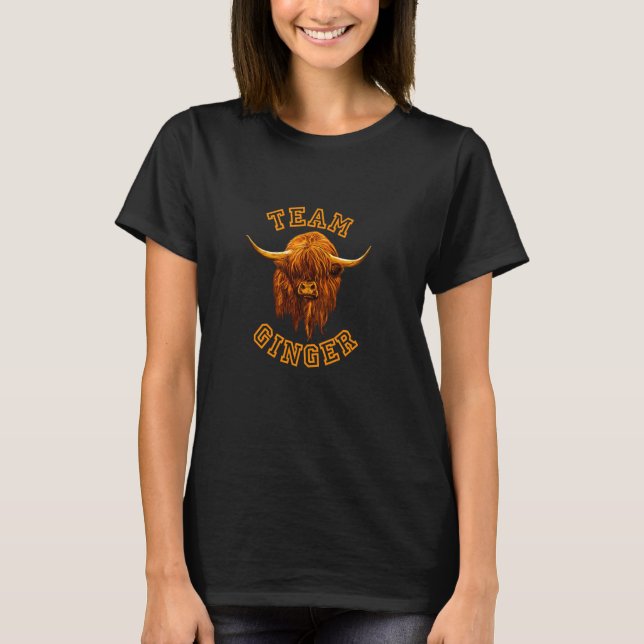 T-shirt Petit Hamish Équipe de vache écossaise des Highlan (Devant)