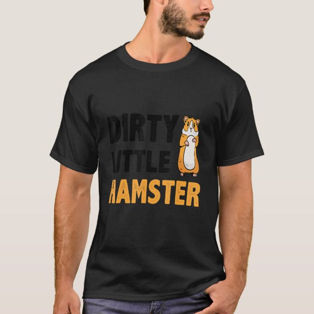 T-shirt Petit Hamster Hamster Petit Sale Propriétaire Anim (Devant)