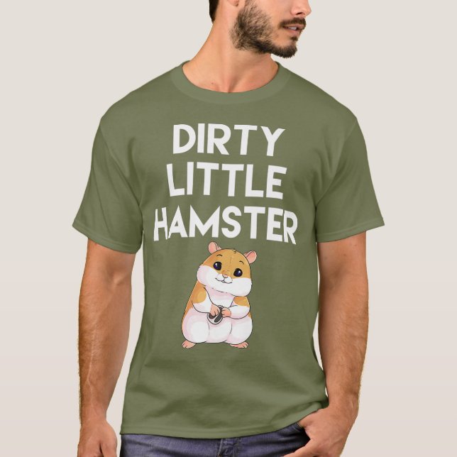 T-shirt Petit Hamster Petit Sale Joli Hamster Photo (Devant)