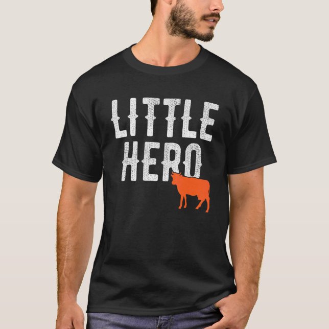 T-shirt Petit Héros   Vache Animal Mignon (Devant)