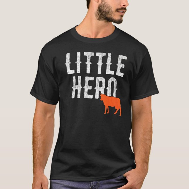 T-shirt Petit Héros  Vache Animal Mignon (Devant)