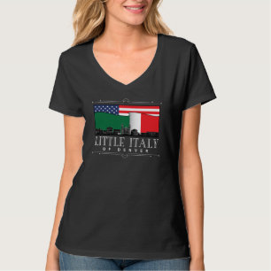 T-shirt Petit Italie de Denver Classic Logo NOIR V Cou