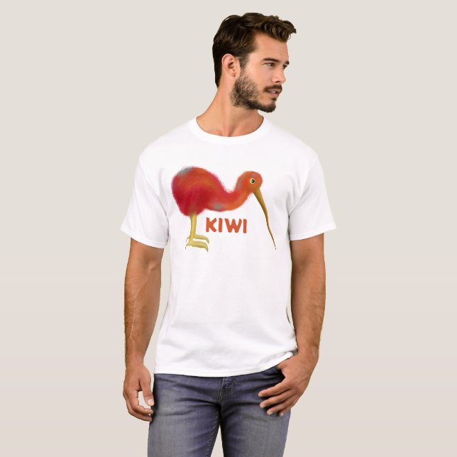 T-shirt Petit kiwi brun (Devant entier)