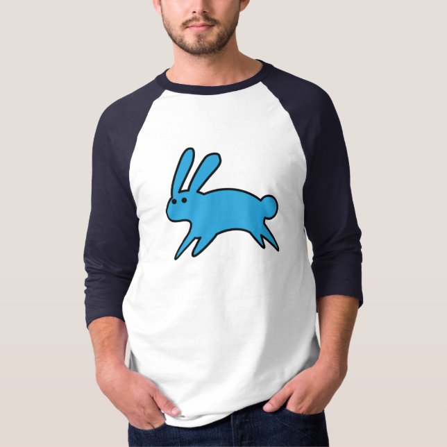 T-shirt petit lapin bleu (Devant)