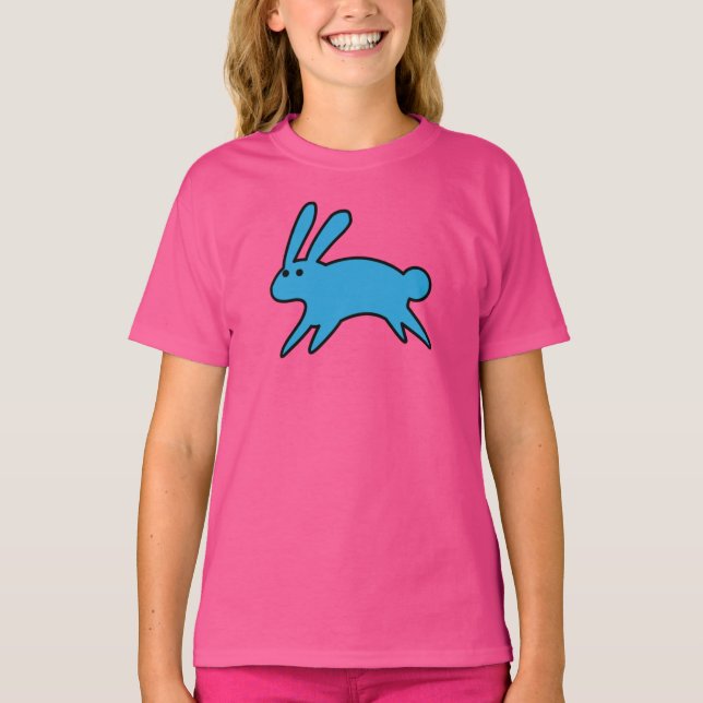 T-shirt petit lapin bleu (Devant)