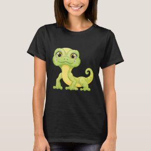 T-shirt Petit Lézard Vert Iguane Reptiles