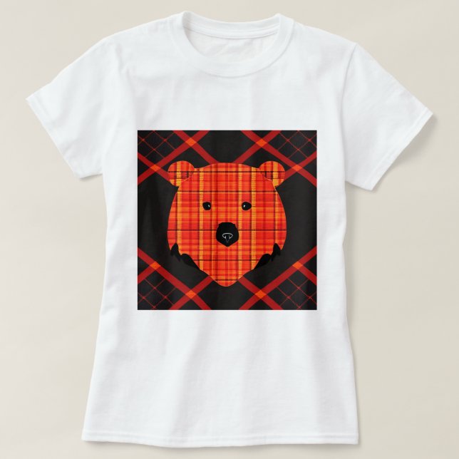 T-shirt Petit livre d'histoire plaid (Design devant)
