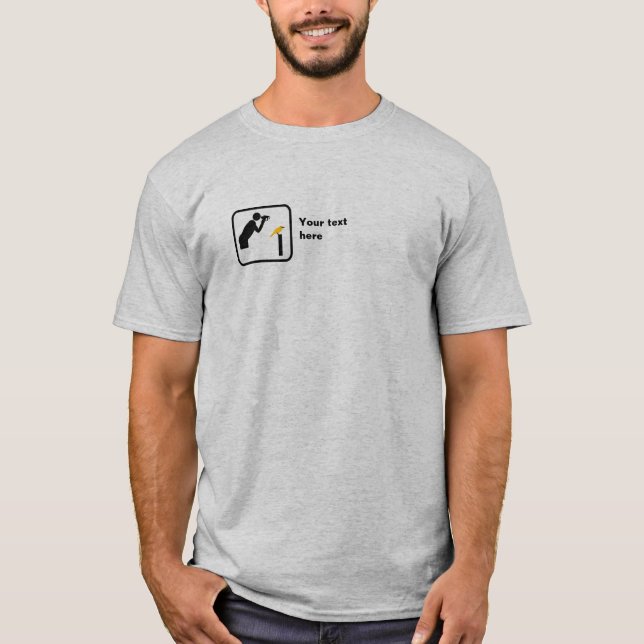 T-shirt Petit logo Birder / Bird Watcher — Personnalisable (Devant)