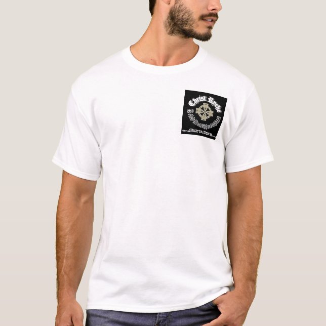 T-shirt petit logo de poche, grand d'image dos dessus, (Devant)