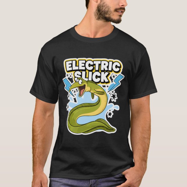 T-shirt Petit mais méchant – pêche à la perche (Devant)