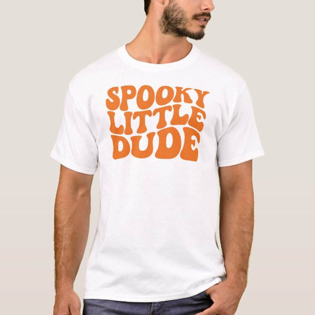 T-shirt Petit Mec Éffrayant, Hommes d'Halloween (Devant)