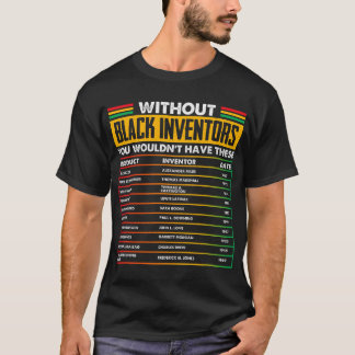 T-shirt Petit Mois de l'Histoire des Inventeurs Noirs Oubl