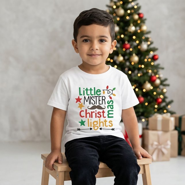 T-shirt Petit Monsieur Lumières de Noël (Créateur téléchargé)