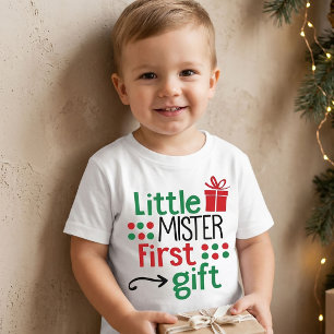 T-shirt Petit Monsieur Premier Cadeau Noël
