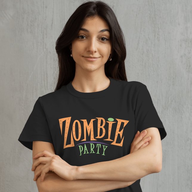 T-Shirt Petit monstre du parti Zombie (Zombie vibes with a side of sass. Shop now on Zazzle.)