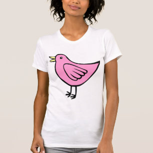 T-shirt Petit Oiseau - Rose