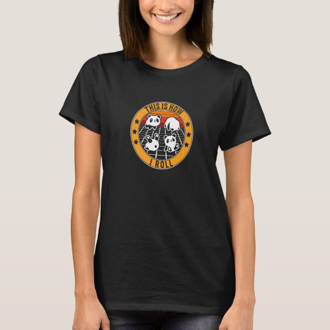 T-shirt Petit Ours Panda C'est Comme Ça Que Je Roule  2 (Devant)