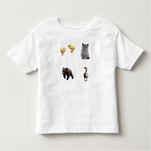 T-Shirt Petit Ours Toddler, mignons amis animaux