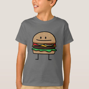 T-shirt Petit pain de fromage de boeuf de viande hachée