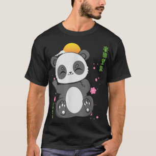 T-shirt Petit Panda Je suis juste ici pour les snacks Japa