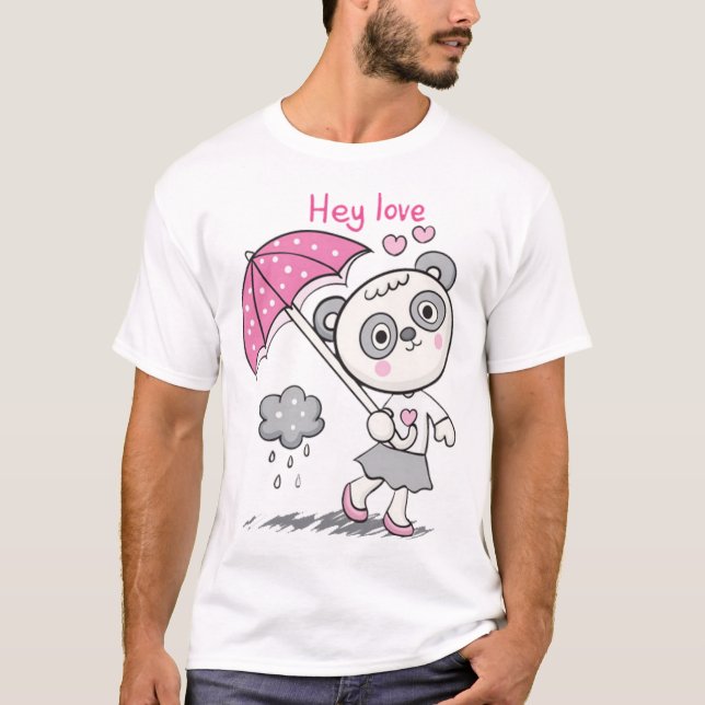 T-shirt Petit panda mignon (Devant)