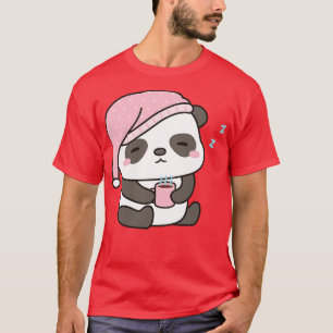 T-shirt Petit Panda Sleepy Avec Café