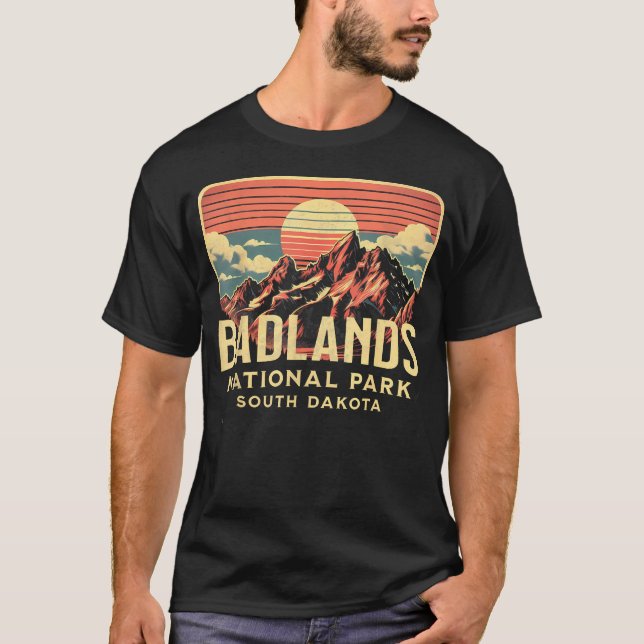T-shirt Petit Parc national des Badlands (Devant)