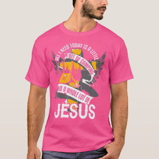 T-shirt Petit Petit Camping Et Tout Le Lot De Jésus Religi
